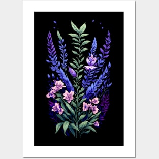 Sage Flowers, Herbs Design Posters and Art